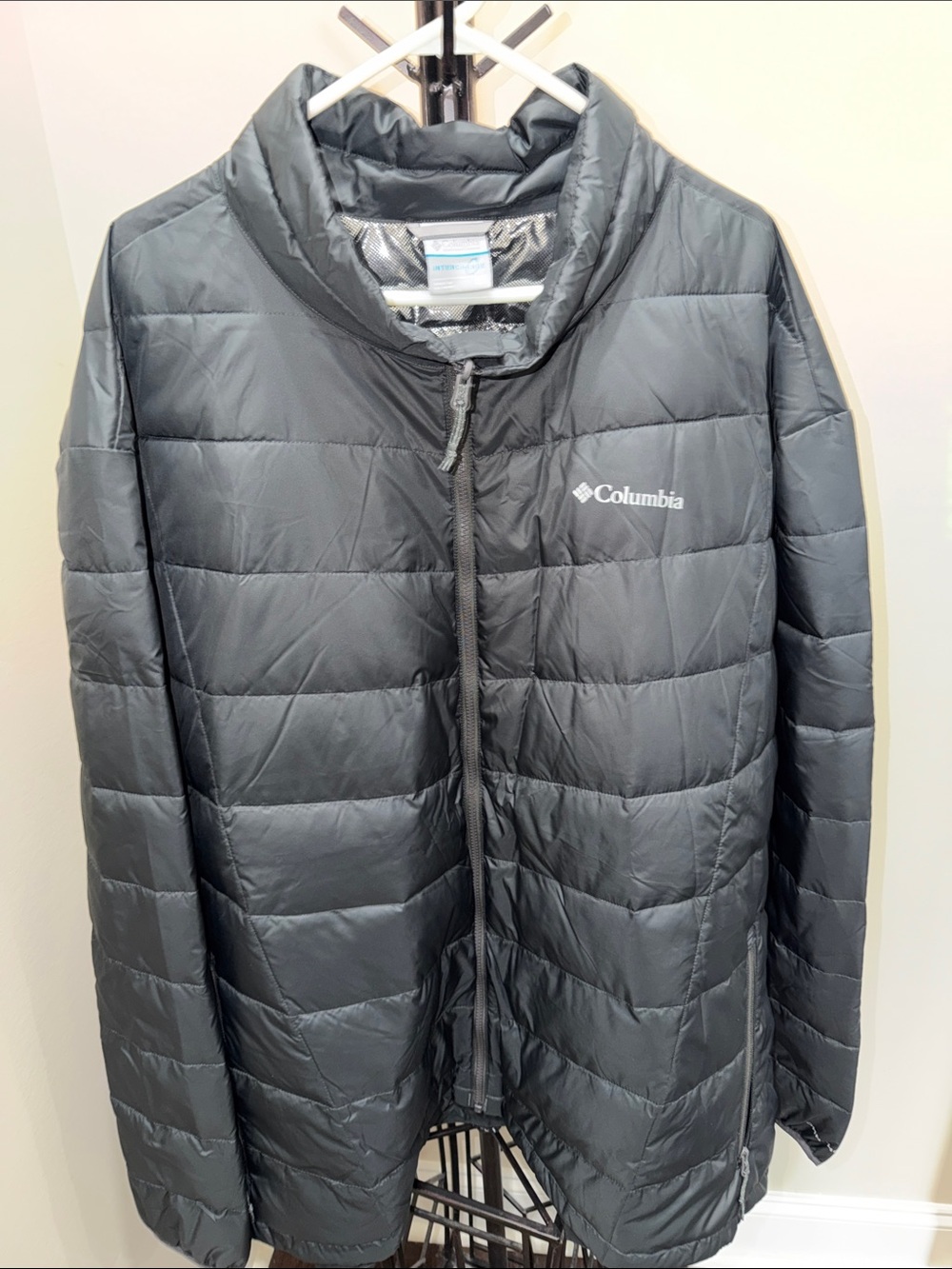 Columbia Interchange Men's Dark Gray Packable Puffer Jacket
